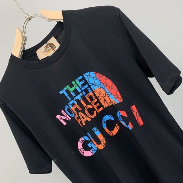 関税負担なしグッチ×ノースフェイス コピー コラボ★スペシャルロゴTシャツ Nop62440 - 画像 (5)