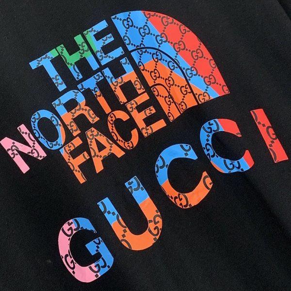 関税負担なしグッチ×ノースフェイス コピー コラボ★スペシャルロゴTシャツ Nop62440 - 画像 (4)
