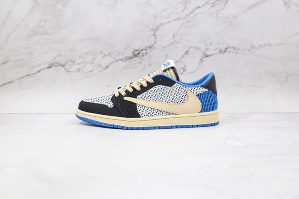 可愛いナイキ × トラビススコット 偽物 エアジョーダン 1 レトロ ロー Flyknit DM7866141 - 画像 (3)