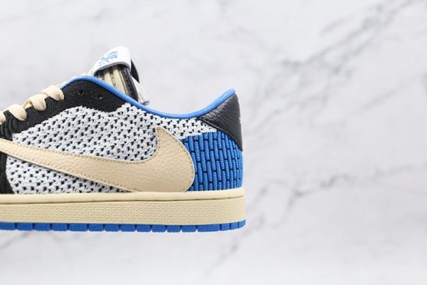 可愛いナイキ × トラビススコット 偽物 エアジョーダン 1 レトロ ロー Flyknit DM7866141 - 画像 (7)