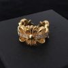 クロムハーツ フローラル 22kGold ダイアモンド ゴールド リング 偽物 Kul99750 - 画像 (3)