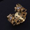 クロムハーツ フローラル 22kGold ダイアモンド ゴールド リング 偽物 Kul99750 - 画像 (4)