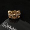 クロムハーツ フローラル 22kGold ダイアモンド ゴールド リング 偽物 Kul99750 - 画像 (5)