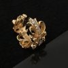 クロムハーツ フローラル 22kGold ダイアモンド ゴールド リング 偽物 Kul99750 - 画像 (6)