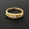 定番クロムハーツ フローラル 22kGold ダイアモンド ゴールド リング 偽物 コピー Kue61439 - 画像 (3)