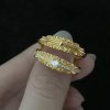 定番クロムハーツ フローラル 22kGold ダイアモンド ゴールド リング 偽物 コピー Kue61439 - 画像 (6)