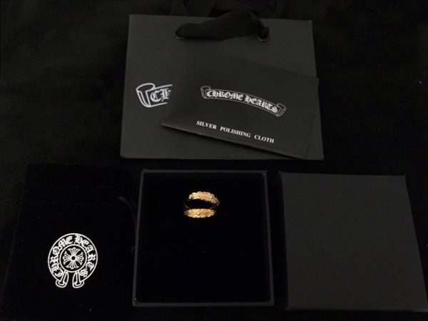 定番クロムハーツ フローラル 22kGold ダイアモンド ゴールド リング 偽物 コピー Kue61439 - 画像 (8)