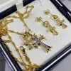 目を惹くカラー クロムハーツ ピアス 偽物 CHクロス 22K&ダイヤモンド Kua60908 - 画像 (3)