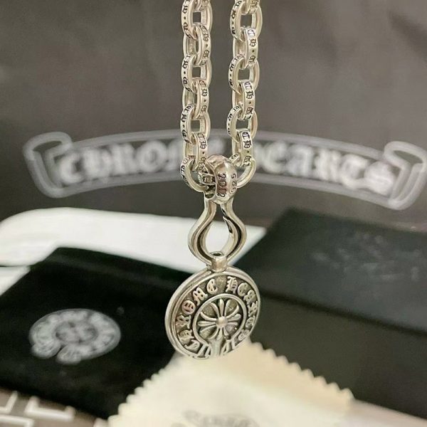 入手困難 クロムハーツ ネックレス 偽物 インボイス メダル チャーム＆チェーン付セット Kuy73647 - 画像 (2)