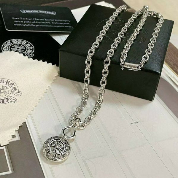 入手困難 クロムハーツ ネックレス 偽物 インボイス メダル チャーム＆チェーン付セット Kuy73647 - 画像 (4)
