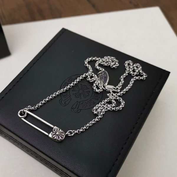 《大人気》クロムハーツ 安全ピン ネックレス コピー CH プラス Safety Pin 41cm Kur96573 - 画像 (2)