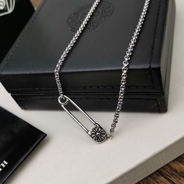 《大人気》クロムハーツ 安全ピン ネックレス コピー CH プラス Safety Pin 41cm Kur96573 - 画像 (3)