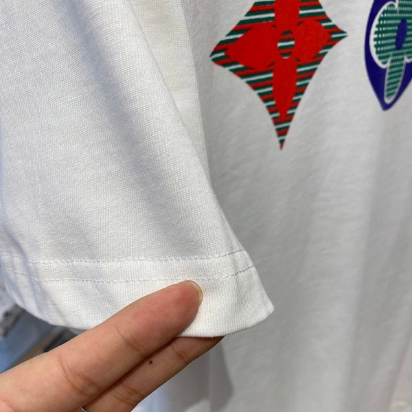 春夏に！ヴィトン Ｔシャツ コピー ハーフパンツデニムスニーカーに！半袖 1A7WIE - 画像 (5)