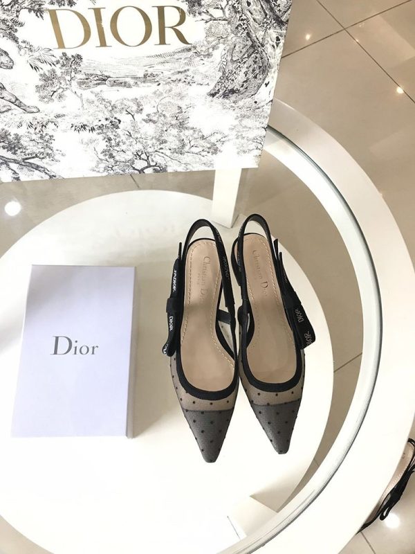 追跡付き発送ジャディオール 偽物 スリングバックパンプス★ブラック プリュムティ dem27844 - 画像 (4)