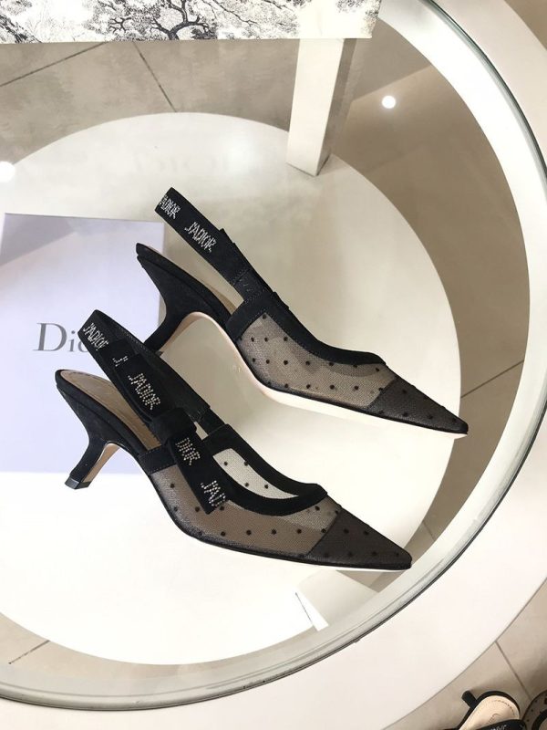 追跡付き発送ジャディオール 偽物 スリングバックパンプス★ブラック プリュムティ dem27844 - 画像 (7)