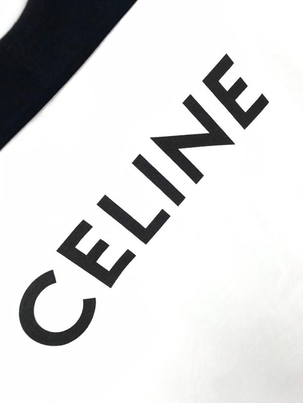 21SS大人気新作！セリーヌ ルーズ Tシャツ 偽物 ツートーン コットンジャージー 2X839501F - 画像 (6)