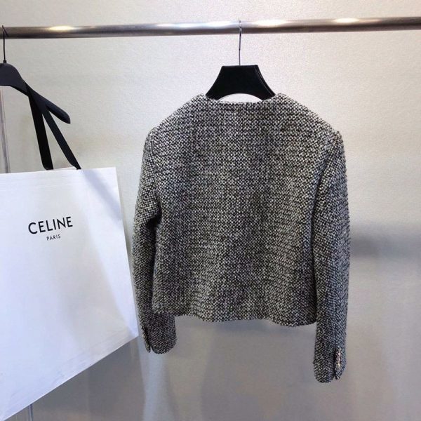 【21SS NEW】セリーヌ_women/ツイード 4ポケットジャケット 偽物 Ceu44759 - 画像 (8)