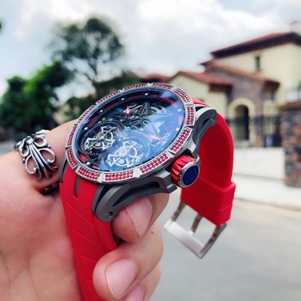 関税負担なしロジェデュブイ エクスカリバー スパイダーウラカン コピー 自動巻き レッド 47MM roo19202 - 画像 (7)