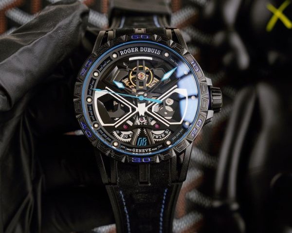 一目惚れ♪ロジェデュブイ エクスカリバー スパイダーウラカン 偽物 ブラック/レッド 約46MM rom98412 - 画像 (8)