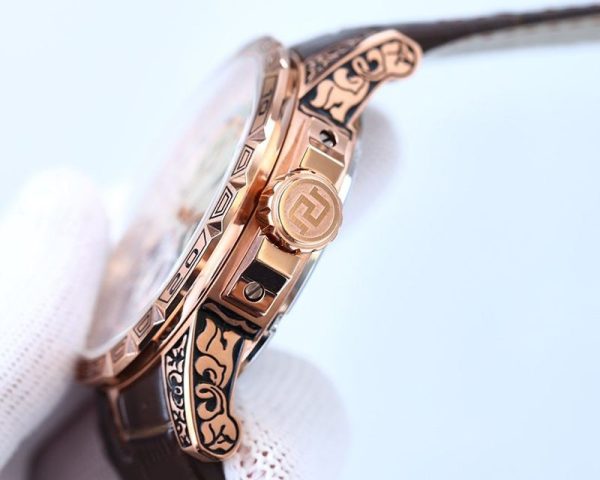 日本未入荷ロジェデュブイ エクスカリバー ダブルトゥールビヨン 偽物 45.0mm 2色 roy60166 - 画像 (7)