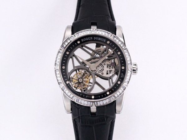 ロジェデュブイ コピー エクスカリバー トゥールビヨン バゲットカットダイヤモンドセット 45.0mm roh29623 - 画像 (2)