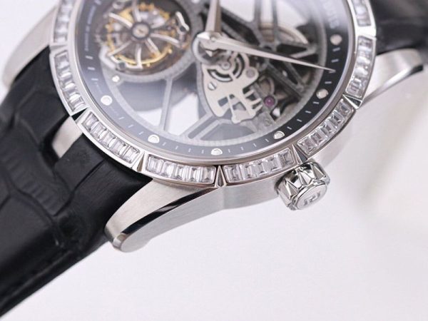 ロジェデュブイ コピー エクスカリバー トゥールビヨン バゲットカットダイヤモンドセット 45.0mm roh29623 - 画像 (3)