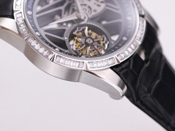ロジェデュブイ コピー エクスカリバー トゥールビヨン バゲットカットダイヤモンドセット 45.0mm roh29623 - 画像 (4)