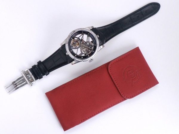 ロジェデュブイ コピー エクスカリバー トゥールビヨン バゲットカットダイヤモンドセット 45.0mm roh29623 - 画像 (9)