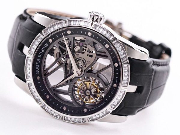 ロジェデュブイ コピー エクスカリバー トゥールビヨン バゲットカットダイヤモンドセット 45.0mm roh29623 - 画像 (8)