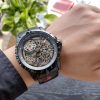 累積売上総額第１位！ロジェデュブイ エクスカリバー コピー スパイダー ピレリ ブラック DLC チタン 46MM roh40828 - 画像 (2)