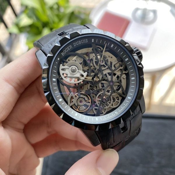 累積売上総額第１位！ロジェデュブイ エクスカリバー コピー スパイダー ピレリ ブラック DLC チタン 46MM roh40828 - 画像 (6)