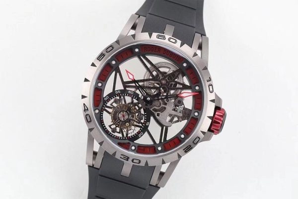 人気急上昇ロジェデュブイ 偽物 エクスカリバー スパイダー チタン 45MM roj01000 - 画像 (3)