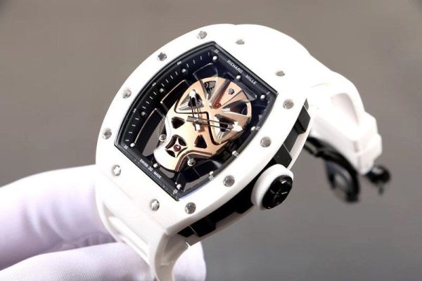 高品質♪リシャール・ミルコピー トゥールビヨン スカル ナノセラミック ril46366 - 画像 (3)