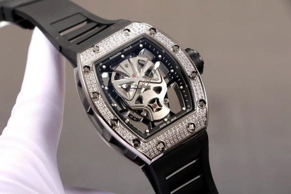日本未入荷リシャールミル スカルウォッチ ダイヤモンドベゼル riw58243 - 画像 (2)