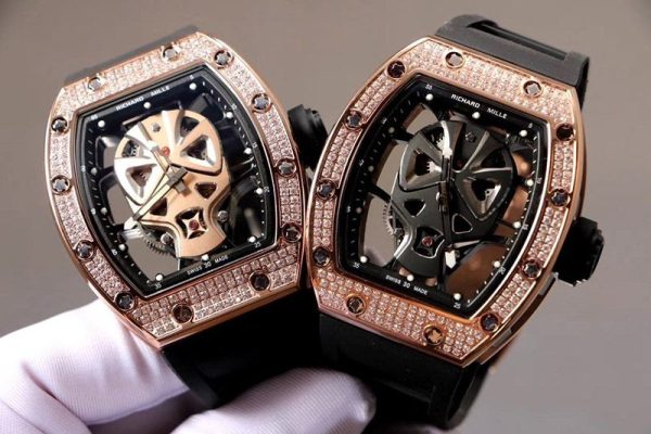 日本未入荷リシャールミル スカルウォッチ ダイヤモンドベゼル riw58243 - 画像 (8)