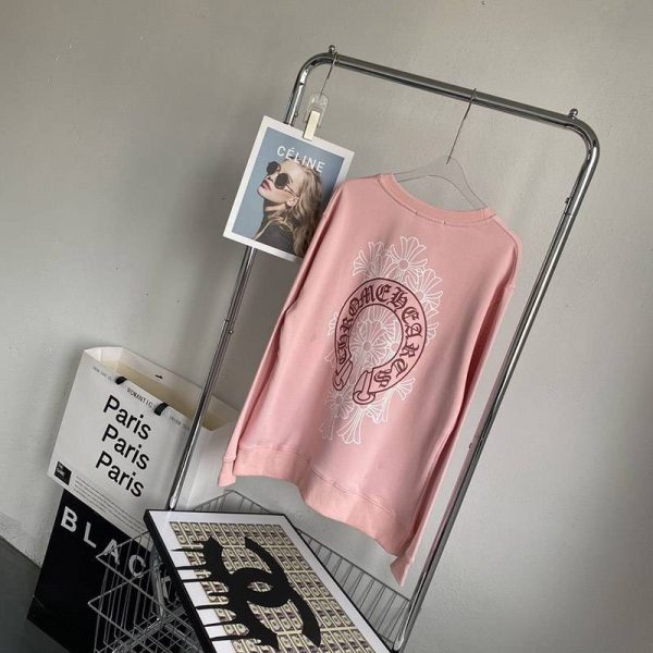 可愛い クロムハーツ ロングTシャツ 偽物 ホースシューカラー Kut03447 - 画像 (2)