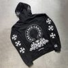 ★日本!!人気！クロムハーツパーカー コピー ホースシュー&フローラルクロス Kub57425