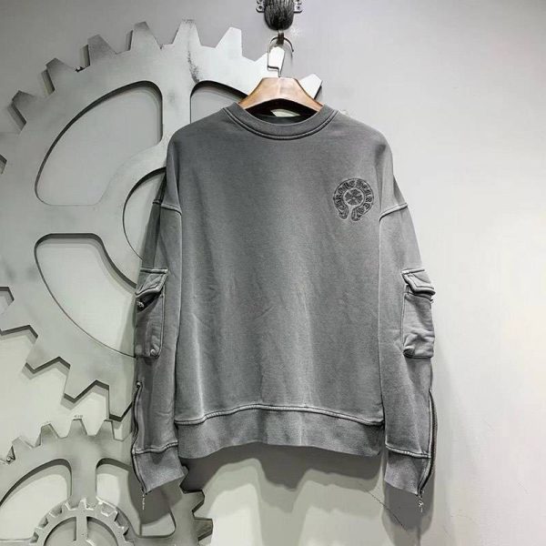 クロムハーツ ロングＴシャツ 偽物 ホースシュー&スター ブラック【追跡付】 Kus10523 - 画像 (2)