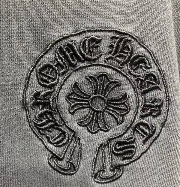 クロムハーツ ロングＴシャツ 偽物 ホースシュー&スター ブラック【追跡付】 Kus10523 - 画像 (5)
