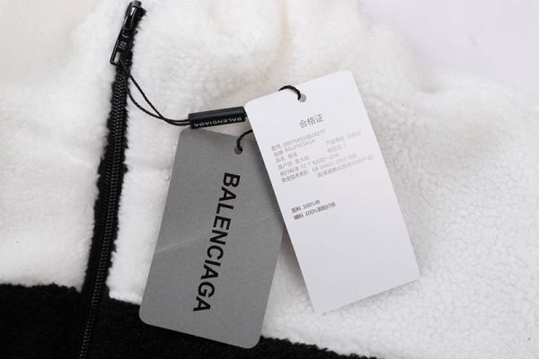【限定カラー】バレンシアガ ホワイト＆ブラックジャケット コピー bas27532 - 画像 (5)