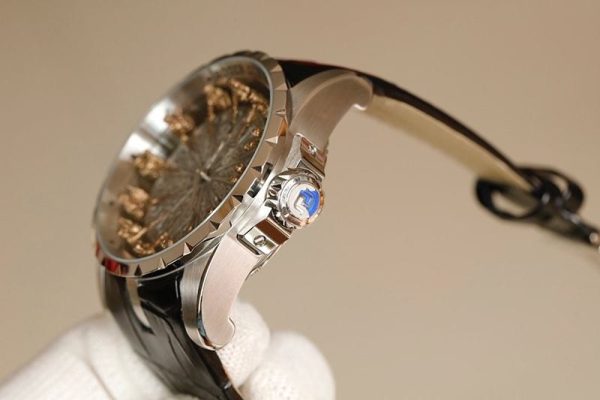 超話題!ロジェデュブイ ナイツ オブ ザ ラウンドテーブル ダマスカスチタン コピー シルバー  45MM roj24159 - 画像 (6)