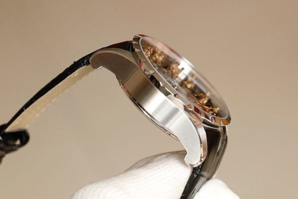 超話題!ロジェデュブイ ナイツ オブ ザ ラウンドテーブル ダマスカスチタン コピー シルバー  45MM roj24159 - 画像 (7)