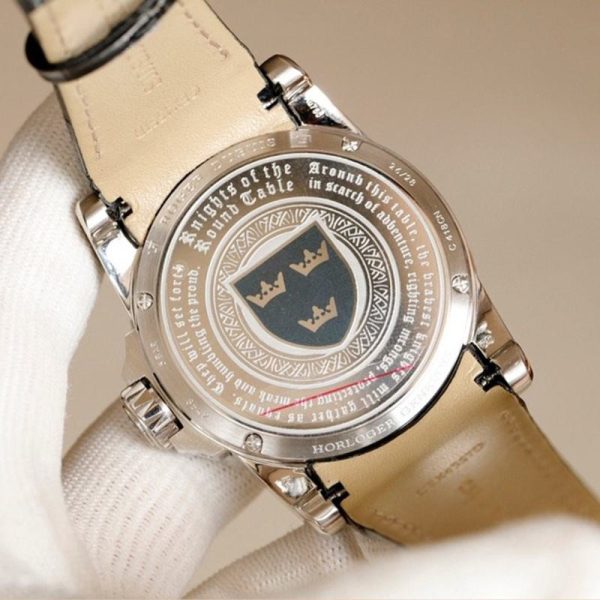 超話題!ロジェデュブイ ナイツ オブ ザ ラウンドテーブル ダマスカスチタン コピー シルバー  45MM roj24159 - 画像 (8)