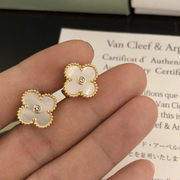 可愛い ヴァンクリーフ&アーペル イエローゴールドピアス コピー イヤリング vao38051 - 画像 (5)