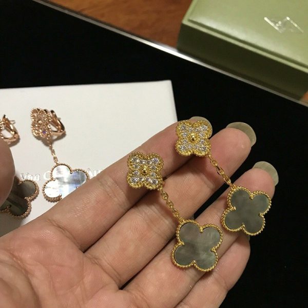 希少色 ヴァンクリーフ&アーペル マジックコピー アルハンブラ イヤリング/ピアス 2 vac09437 - 画像 (3)