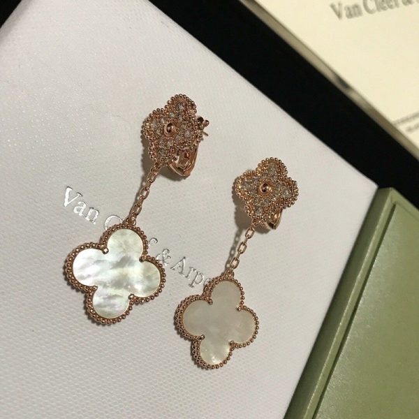希少色 ヴァンクリーフ&アーペル マジックコピー アルハンブラ イヤリング/ピアス 2 vac09437 - 画像 (4)