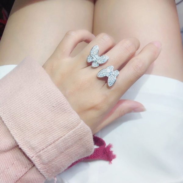 欲しい♡超限定♪ヴァンクリーフ&アーペル ドゥ パピヨン アントレ レ ドア リング vax90030 - 画像 (6)
