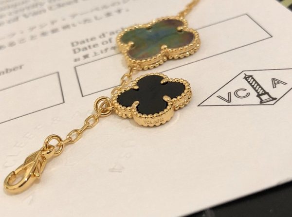 希少色 ヴァンクリーフ&アーペルマジック アルハンブラ 偽物ブレスレット5モチーフ VCARD78700 - 画像 (3)