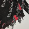 バレンシアガ Destroyed スモール クルーネック 偽物★ウールニットウェア★グレー、ブラック＆レッド 662528T16035963 - 画像 (7)