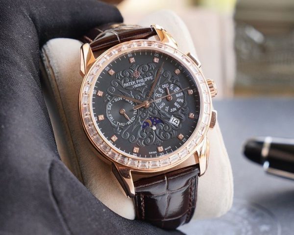 定番パテックフィリップ 偽物 グランドコンプリケーション レリーフ腕時計 3色 約42mm pap55941 - 画像 (6)